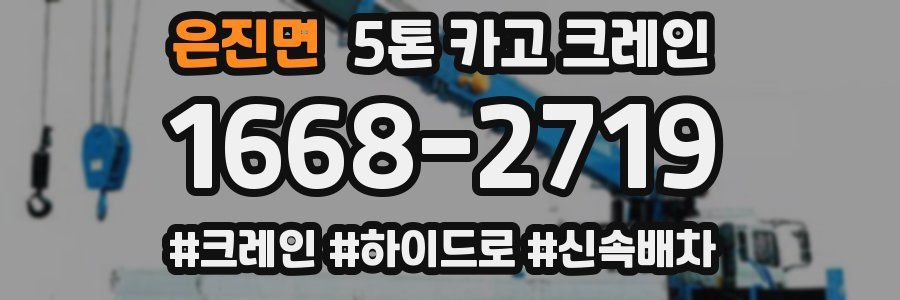 은진면 5톤 카고 크레인