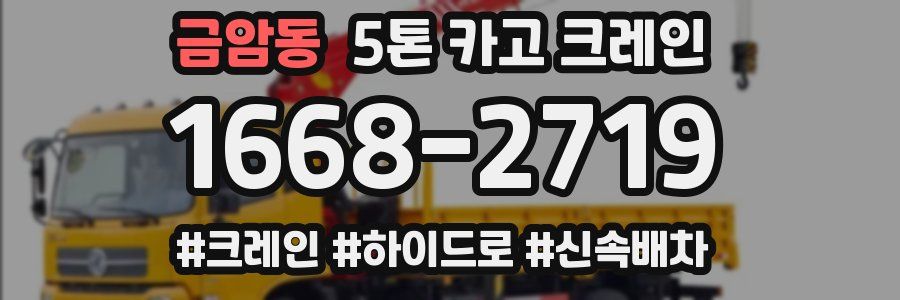 금암동 5톤 카고 크레인