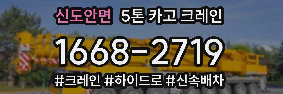 신도안면 5톤 카고 크레인