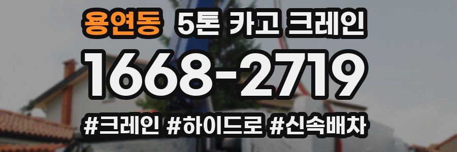 용연동 5톤 카고 크레인