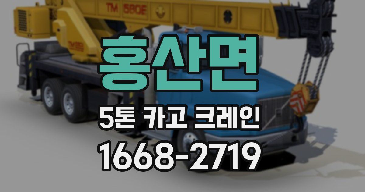 홍산면 5톤 카고 크레인