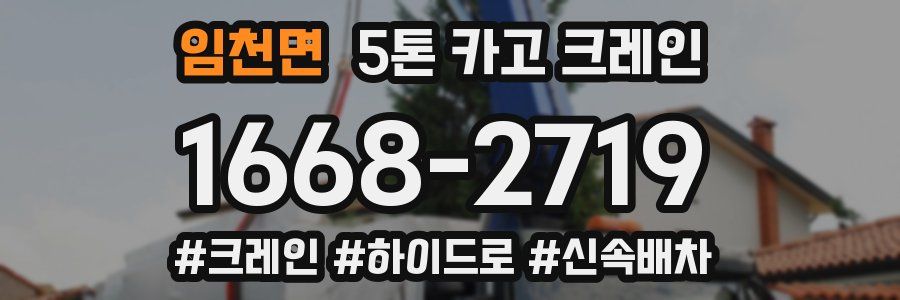 임천면 5톤 카고 크레인