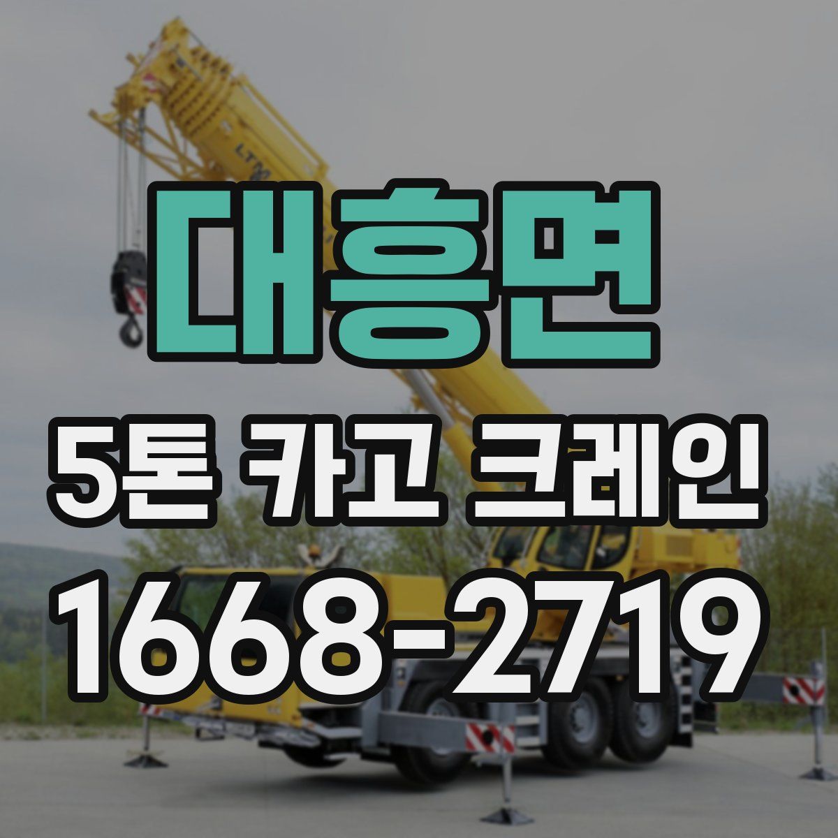 대흥면 5톤 카고 크레인