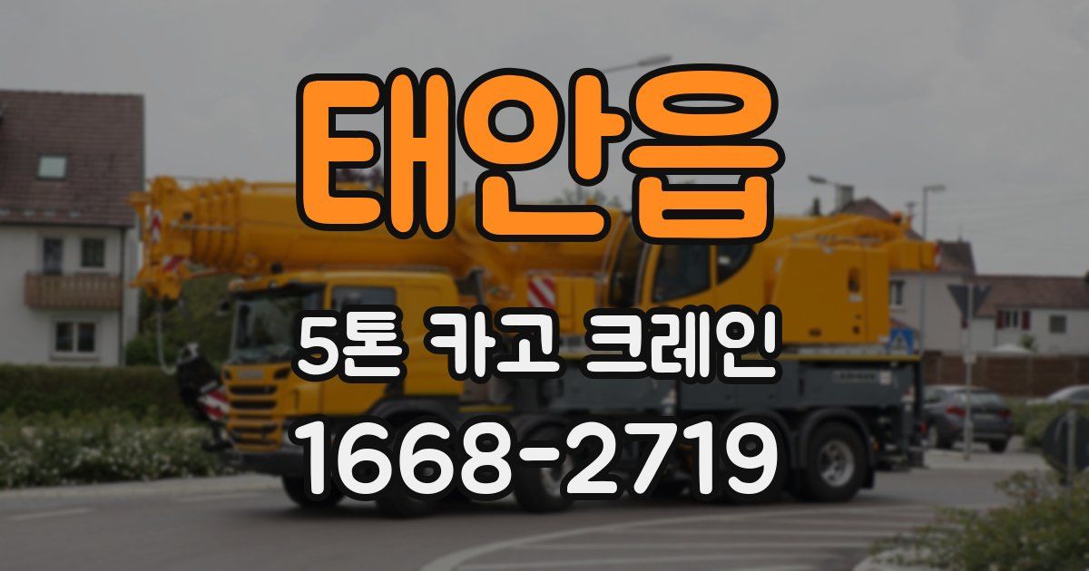 태안읍 5톤 카고 크레인