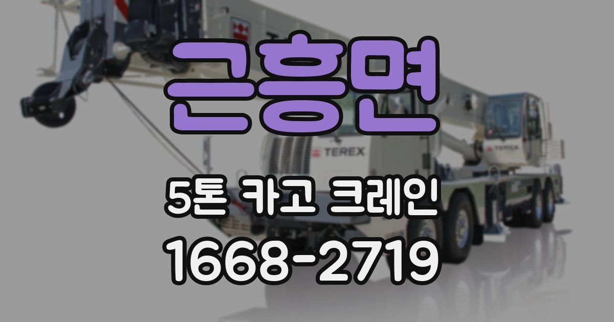 근흥면 5톤 카고 크레인