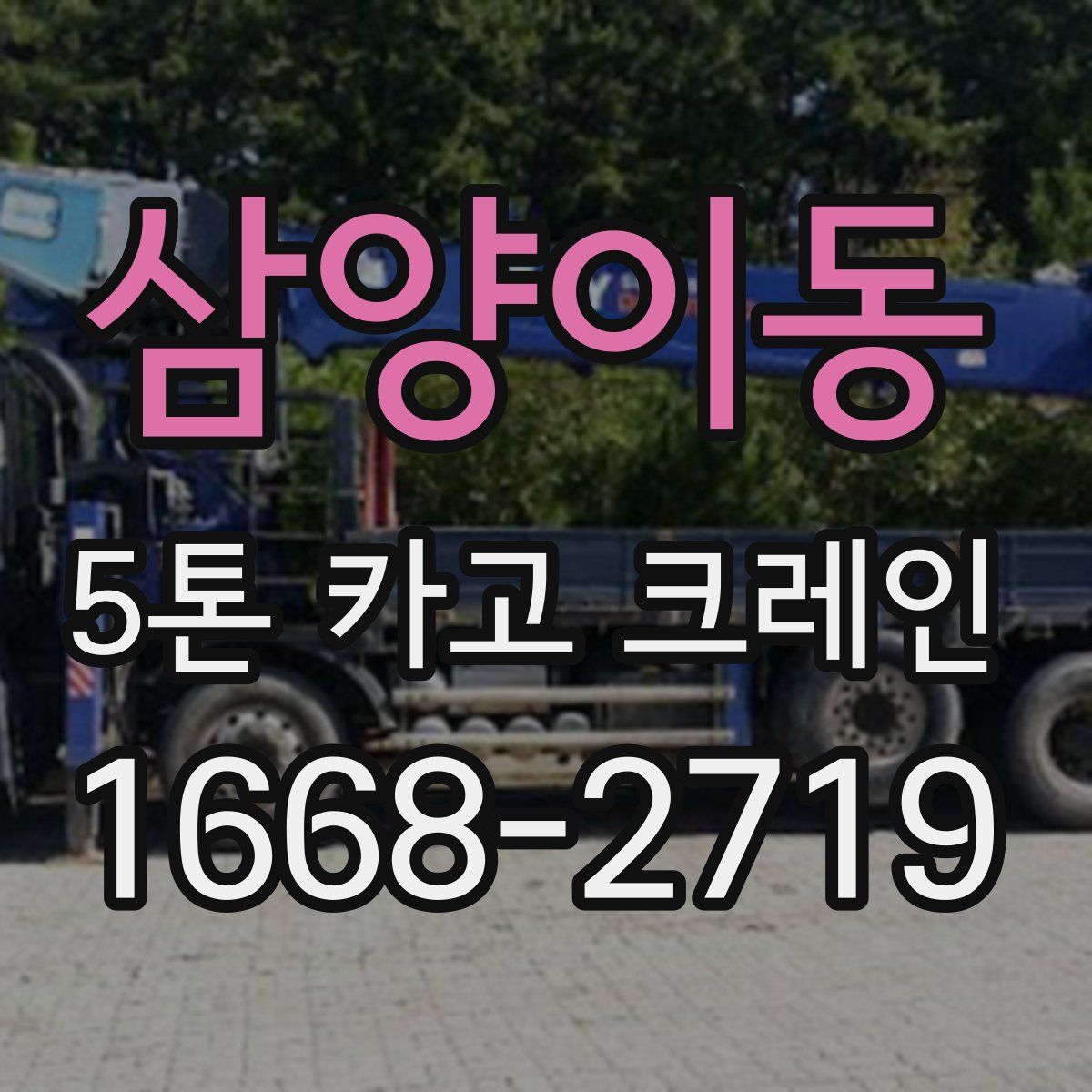 삼양이동 5톤 카고 크레인
