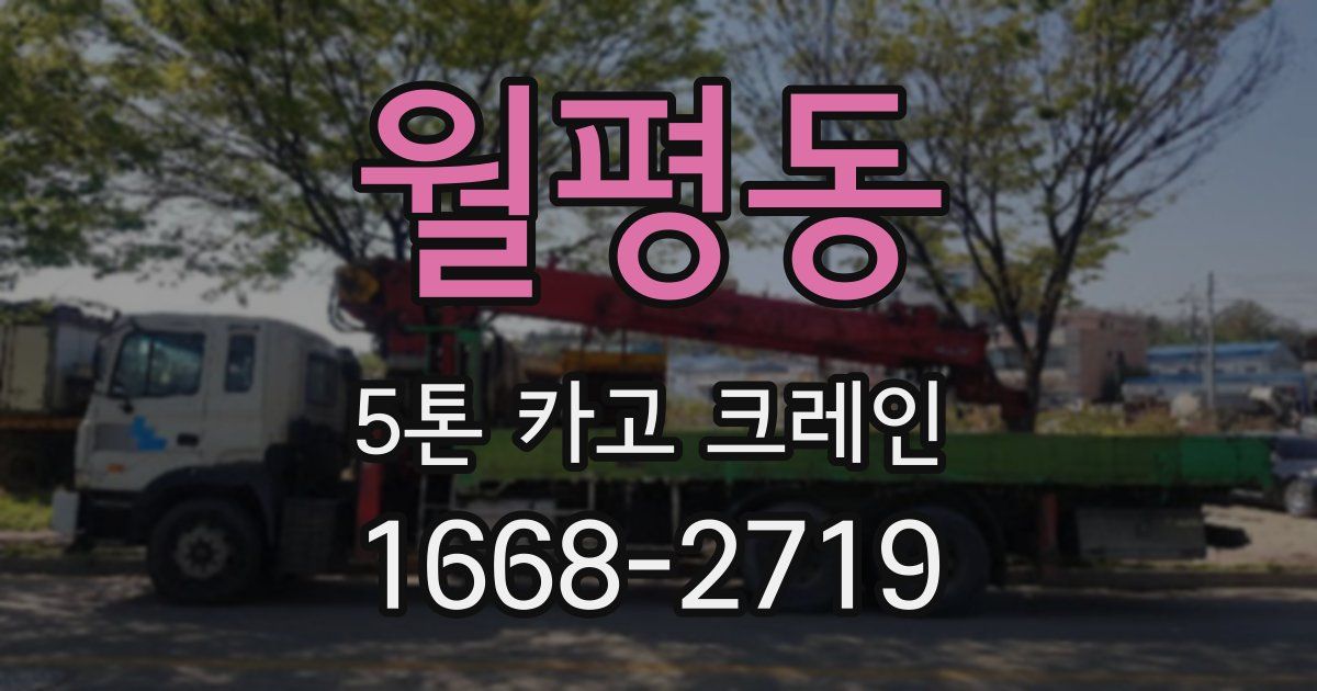 월평동 5톤 카고 크레인