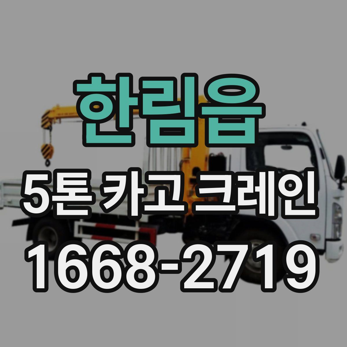 한림읍 5톤 카고 크레인