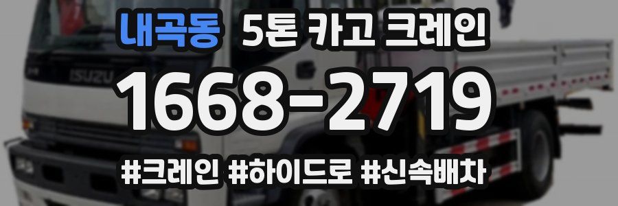 내곡동 5톤 카고 크레인