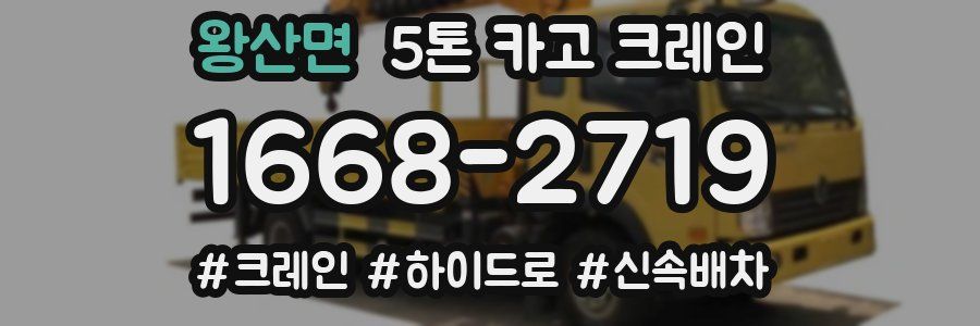 왕산면 5톤 카고 크레인