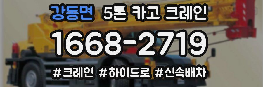 강동면 5톤 카고 크레인