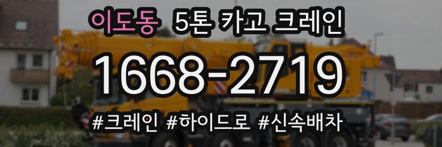 이도동 5톤 카고 크레인