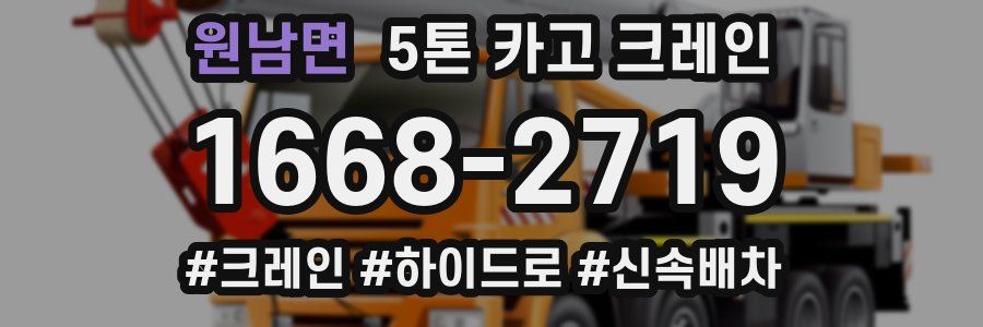 원남면 5톤 카고 크레인