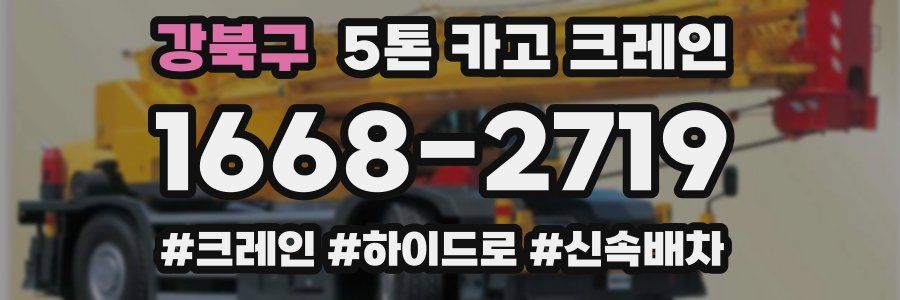 강북구 5톤 카고 크레인