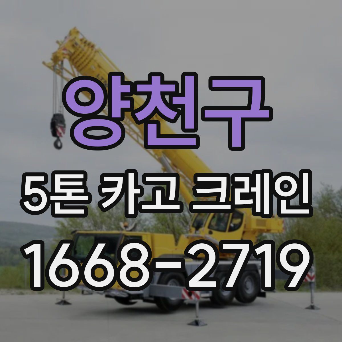 양천구 5톤 카고 크레인