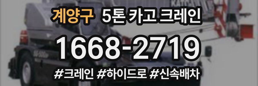 계양구 5톤 카고 크레인