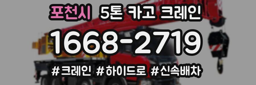 포천시 5톤 카고 크레인