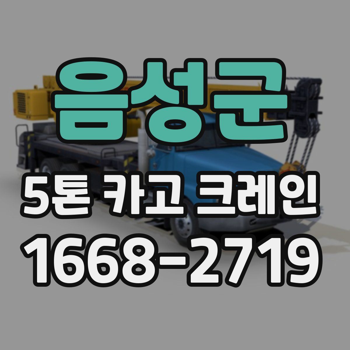 음성군 5톤 카고 크레인
