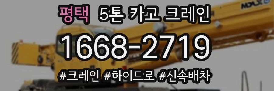 평택 5톤 카고 크레인
