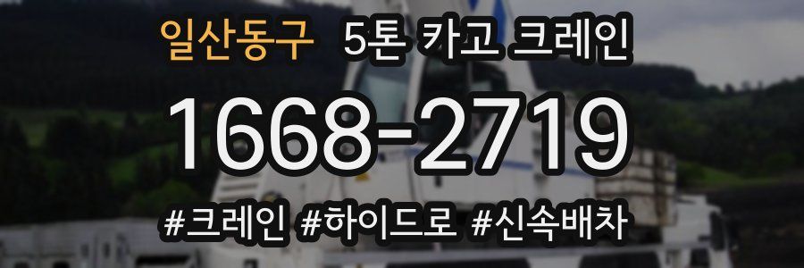 일산동구 5톤 카고 크레인