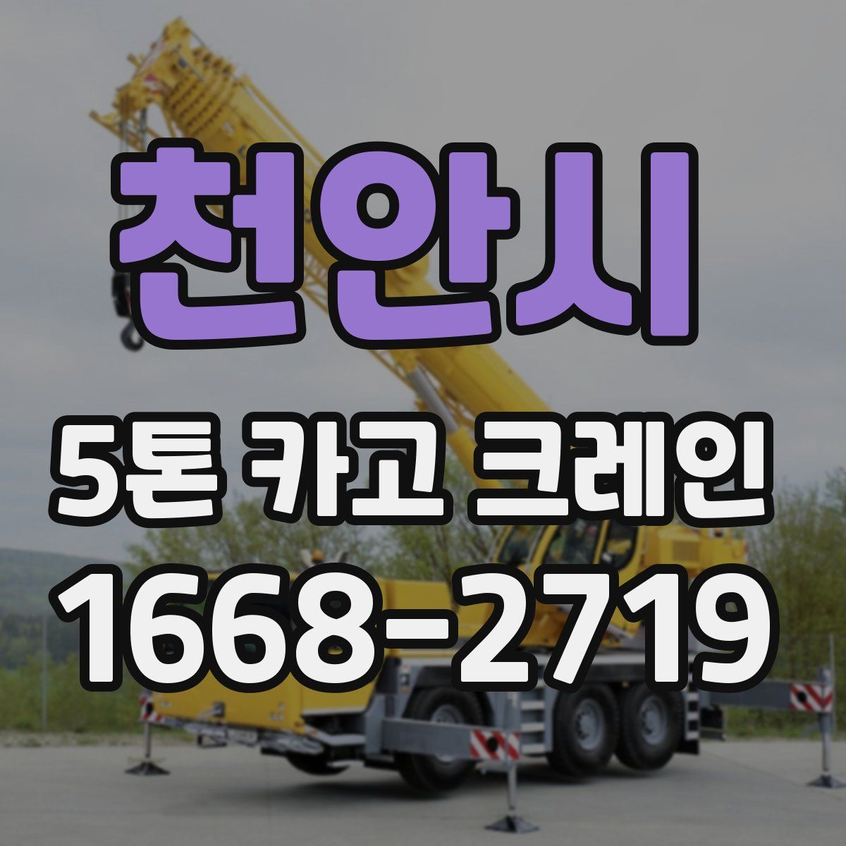 천안시 5톤 카고 크레인