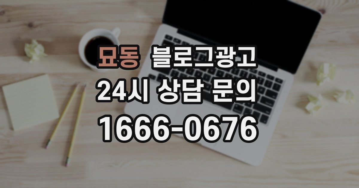 묘동 블로그 마케팅