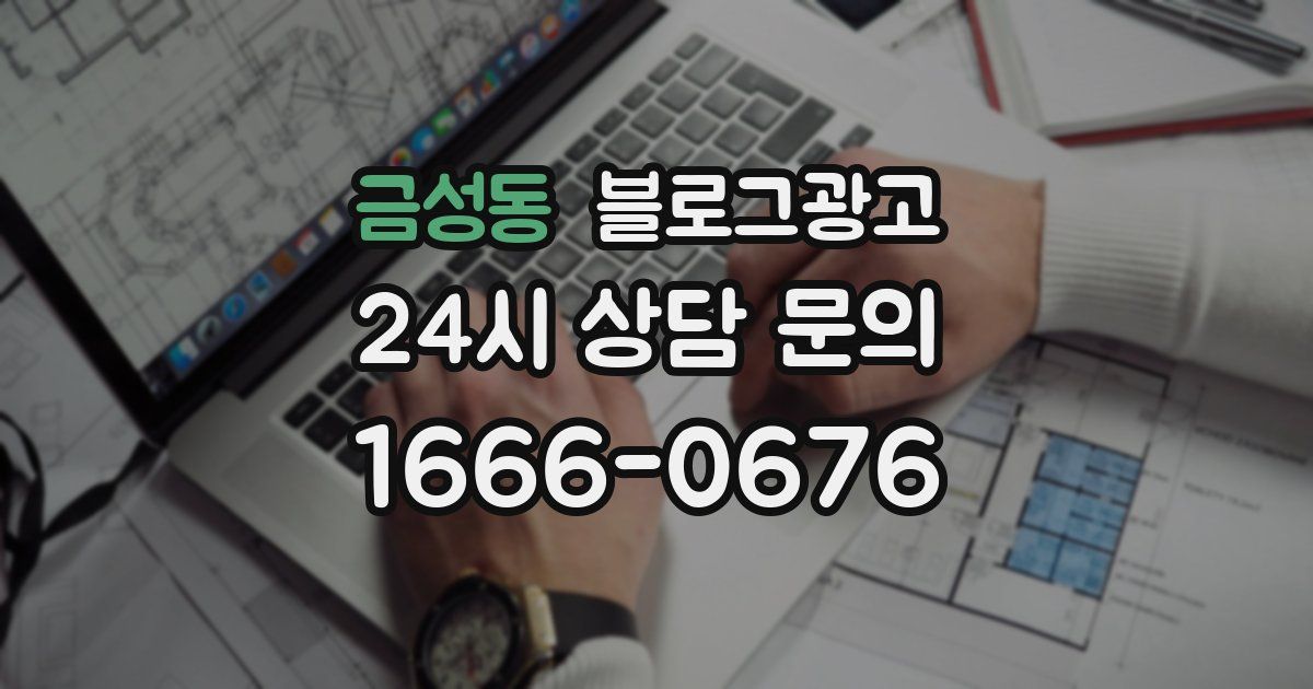 금성동 블로그 마케팅