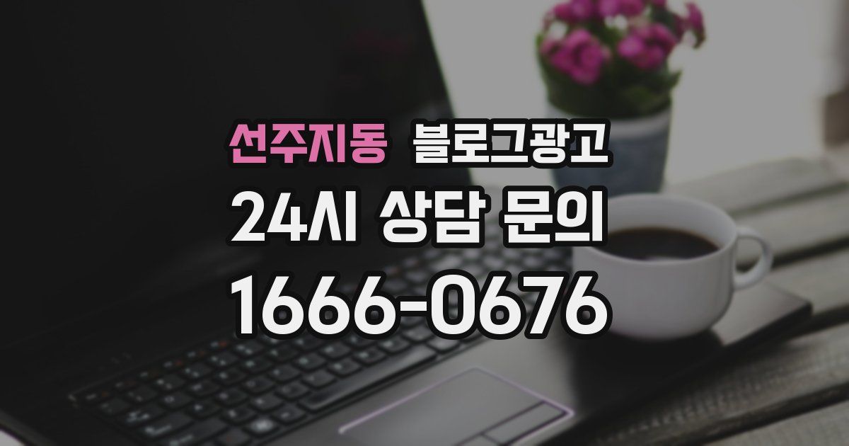 선주지동 블로그 마케팅