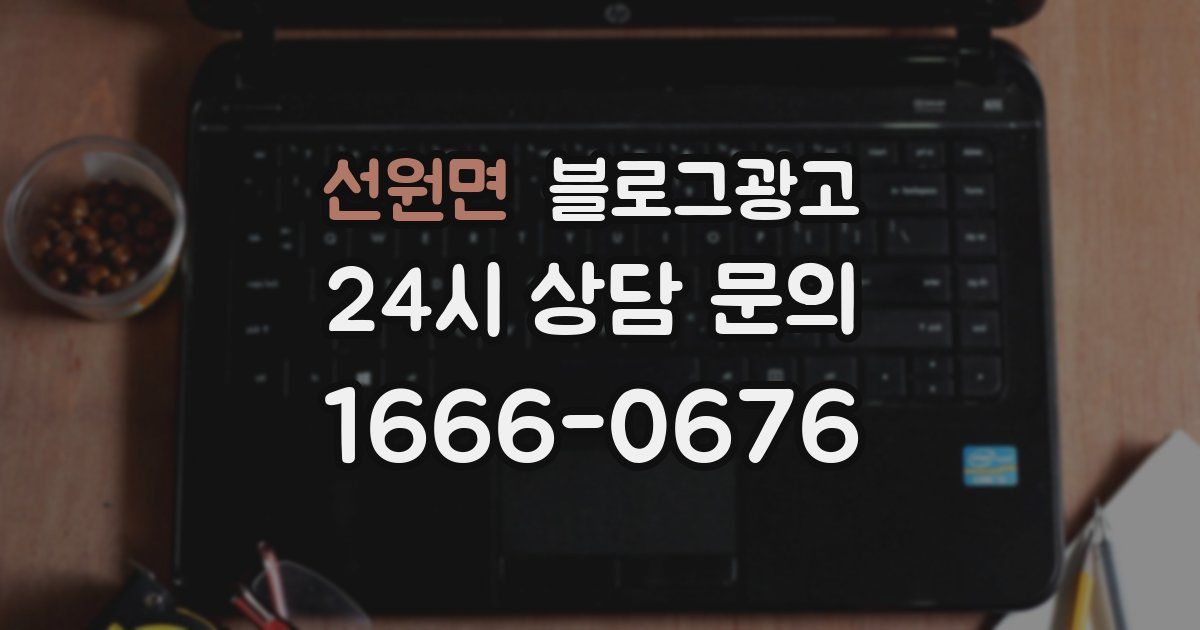 선원면 블로그 마케팅