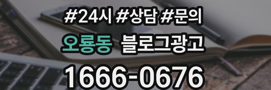 오룡동 브랜드 블로그