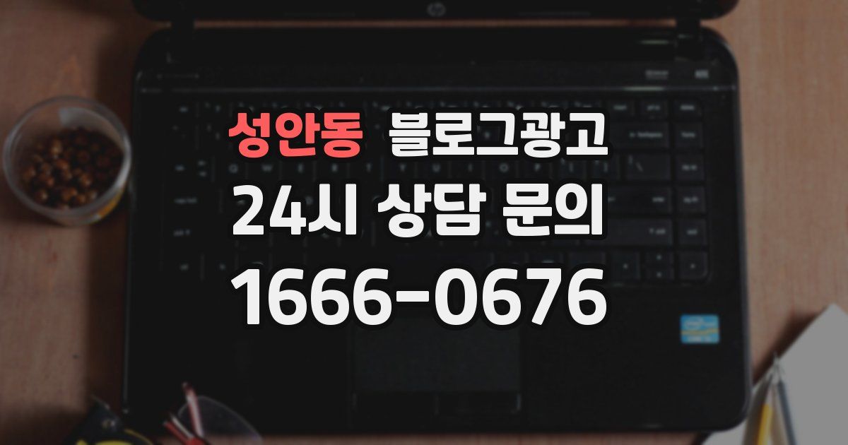 성안동 블로그 마케팅