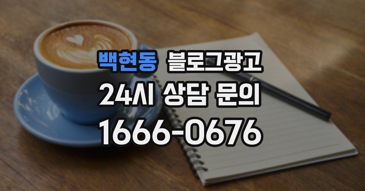 백현동 블로그 마케팅