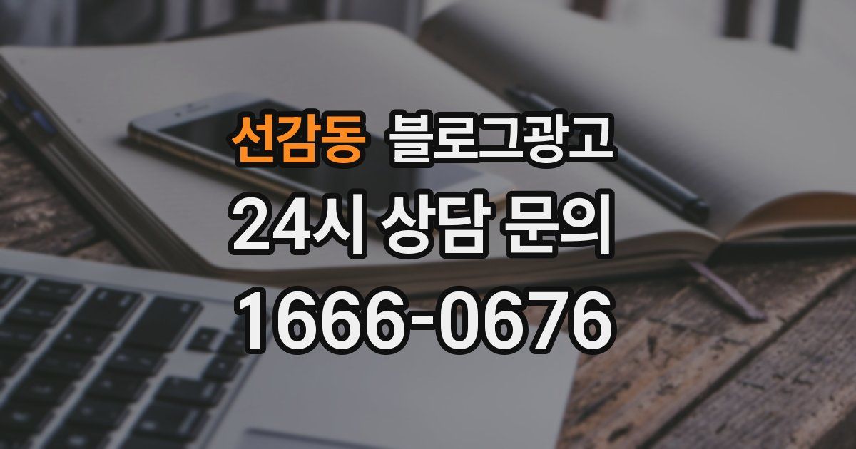 선감동 블로그 마케팅
