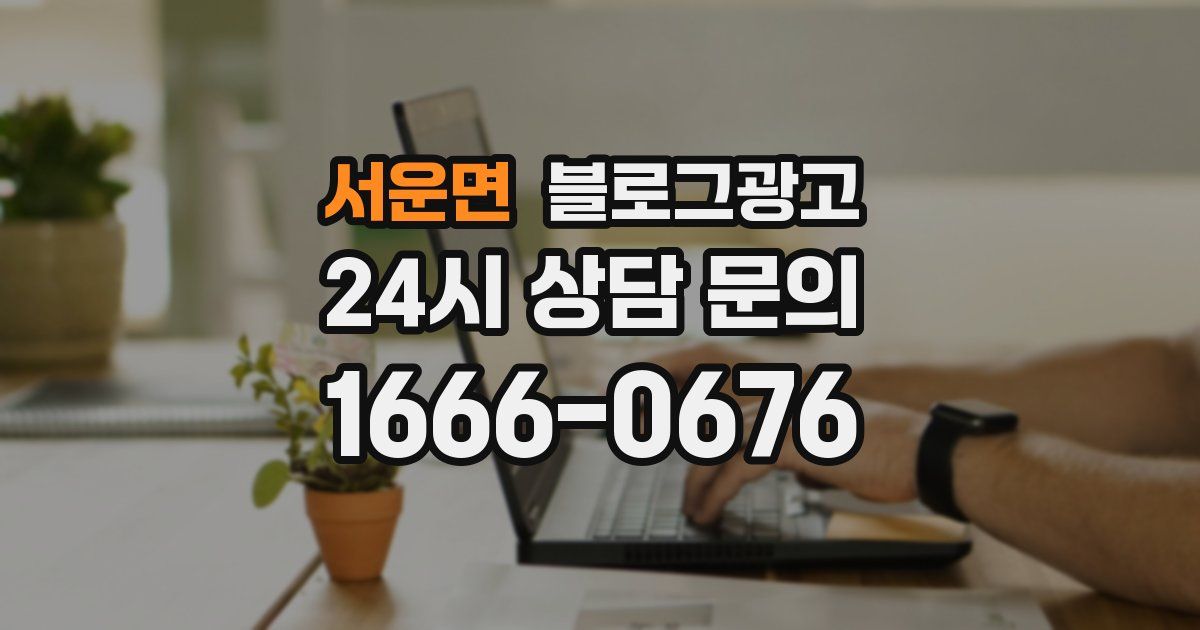 서운면 블로그 마케팅