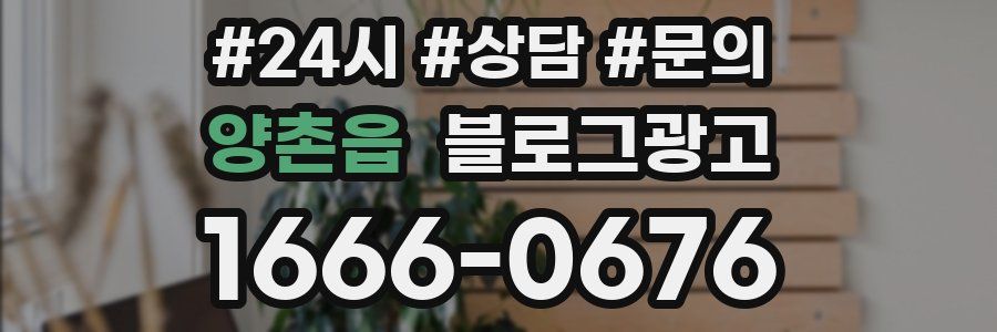 양촌읍 브랜드 블로그