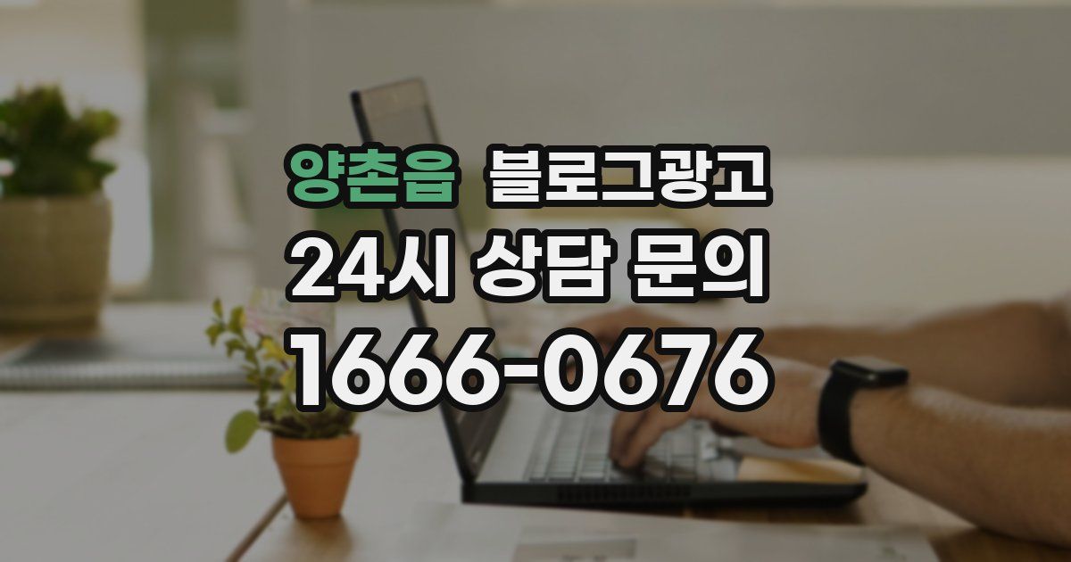 양촌읍 블로그 마케팅
