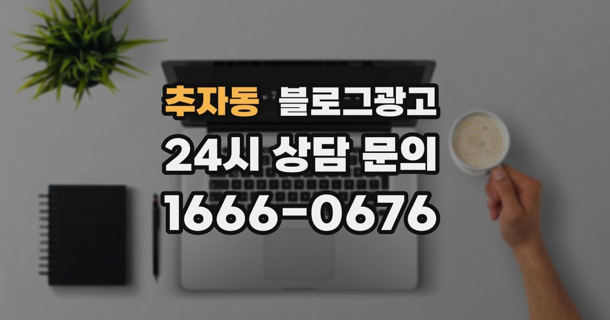 추자동 블로그 마케팅