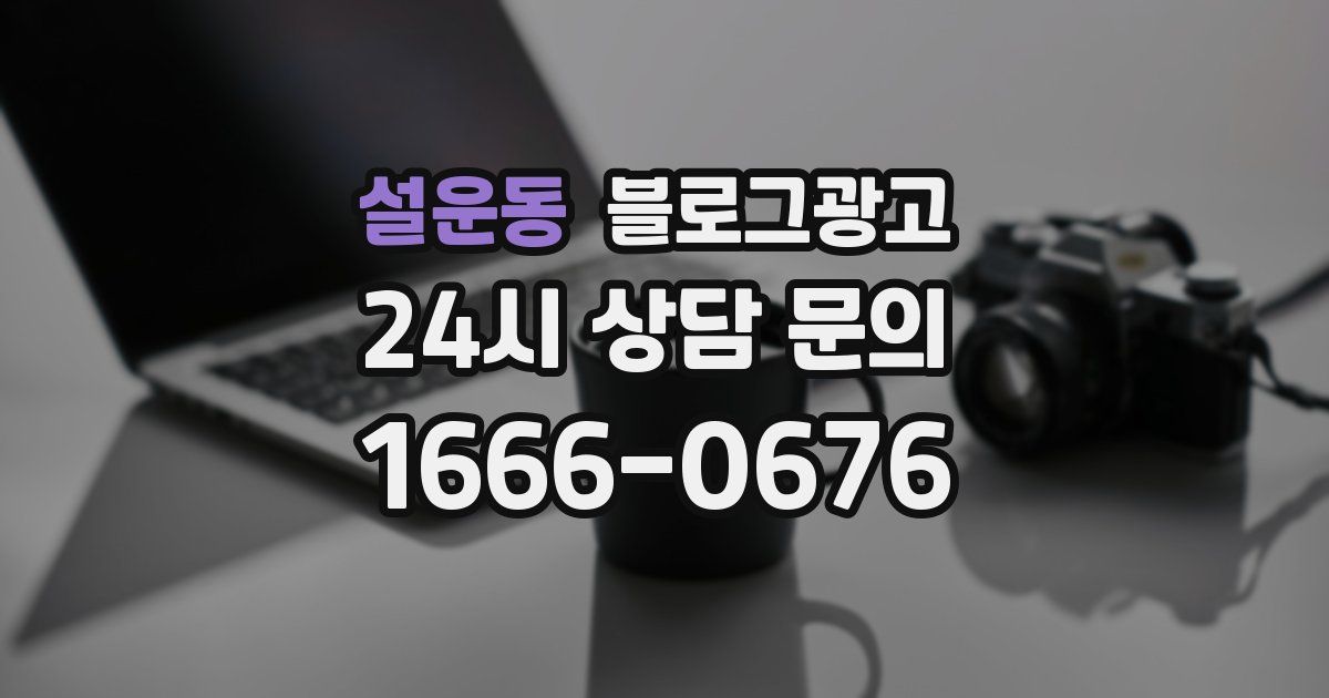 설운동 블로그 마케팅