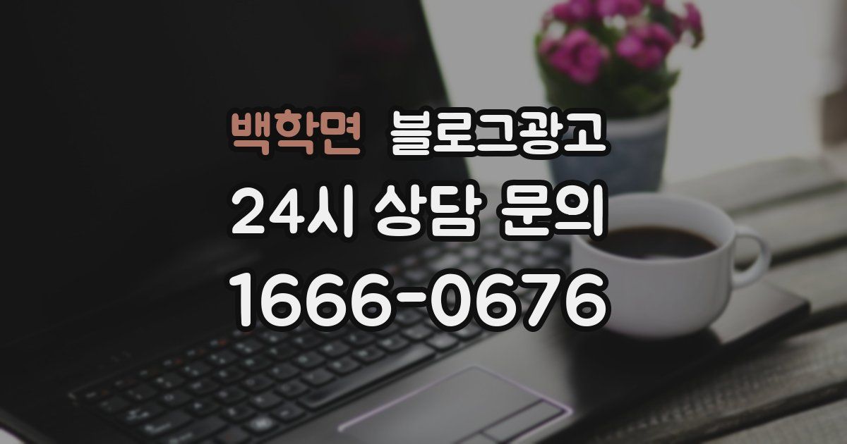백학면 블로그 마케팅