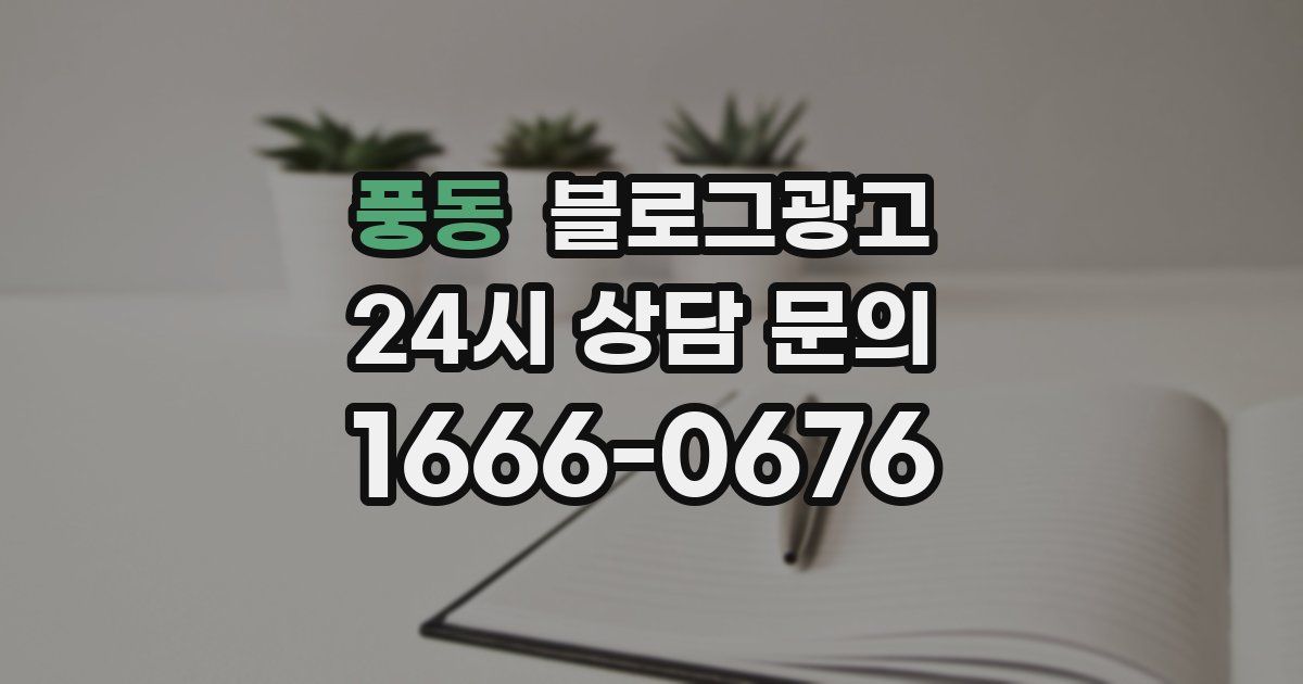 풍동 블로그 마케팅