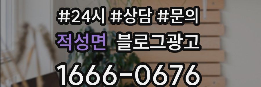 적성면 브랜드 블로그