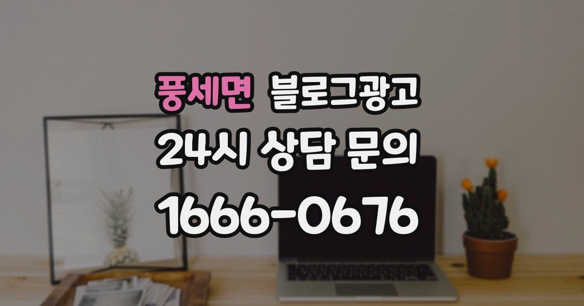 풍세면 블로그 마케팅