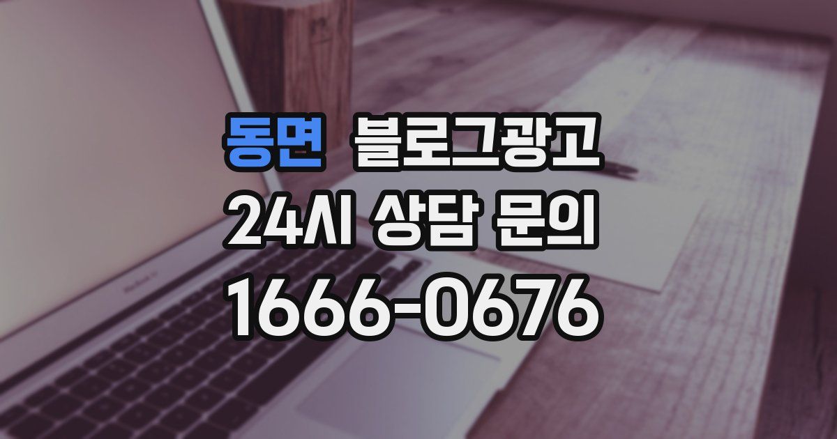 동면 블로그 마케팅