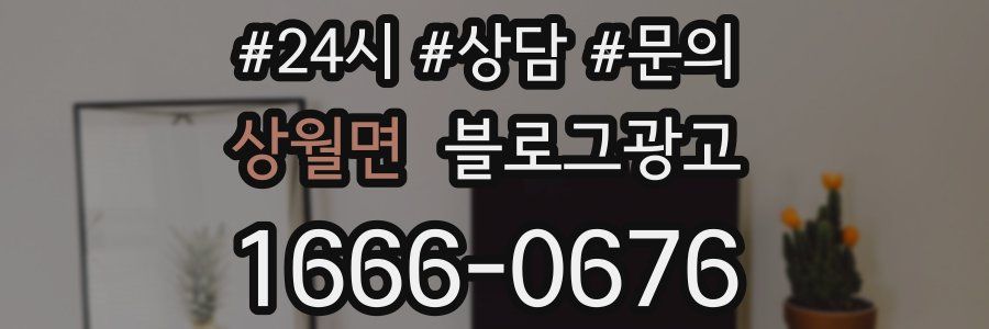 상월면 브랜드 블로그