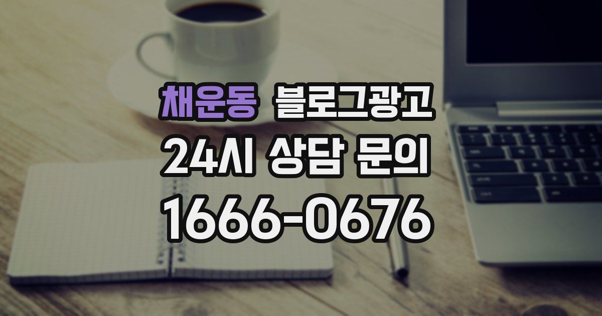 채운동 블로그 마케팅