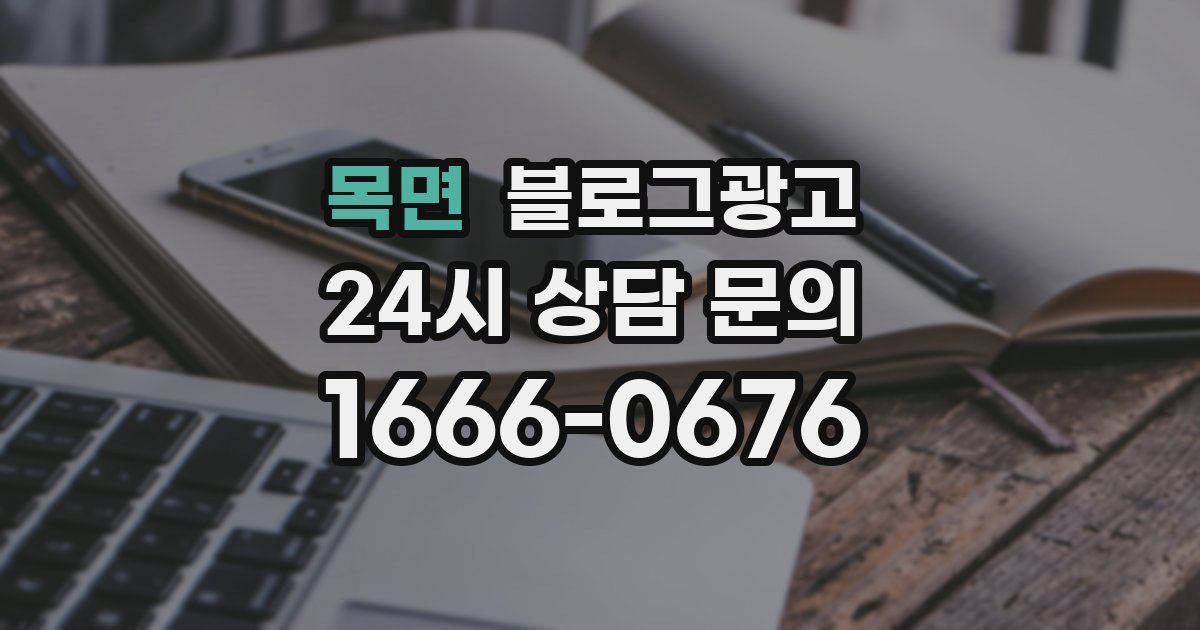목면 블로그 마케팅