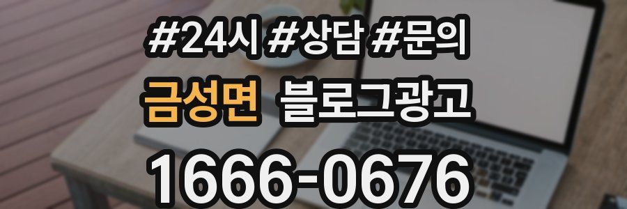 금성면 브랜드 블로그