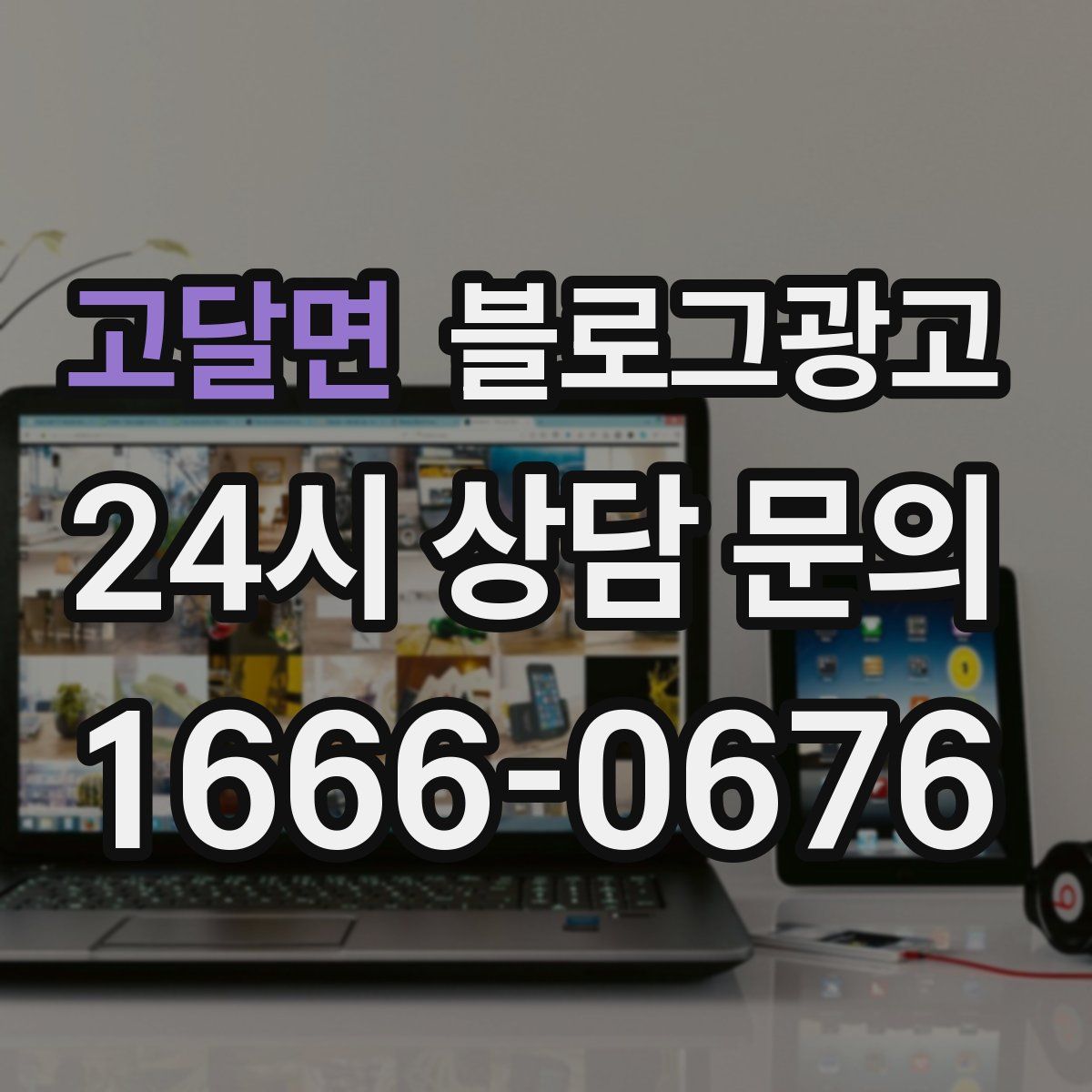 고달면 블로그 광고