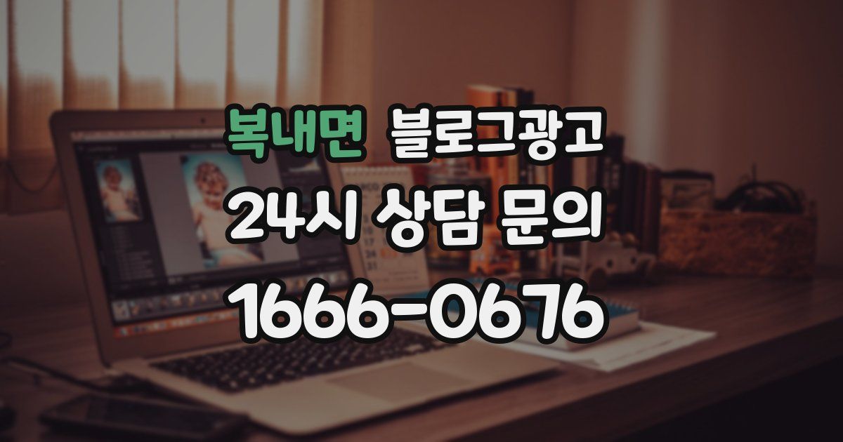 복내면 블로그 마케팅
