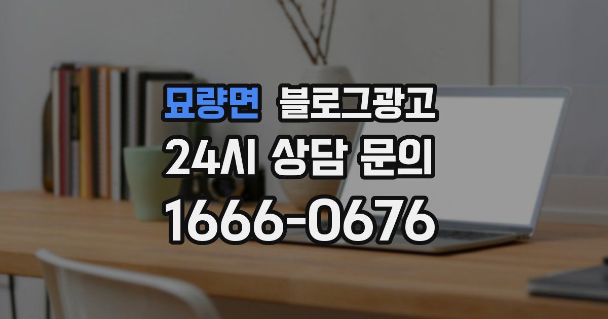 묘량면 블로그 마케팅